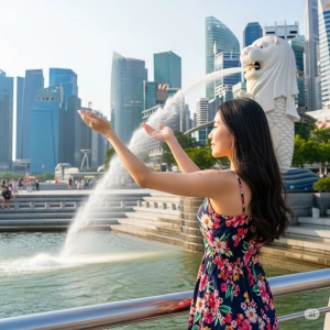 อธิษฐานรับพลังน้ำพุฮวงจุ้ย (หมุนดวงโชคดี)